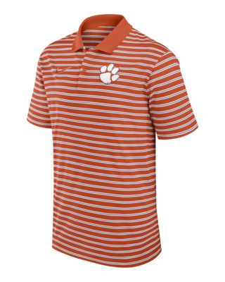 Мужские  Clemson Tigers Primetime Victory Striped Nike Dri-FIT College Polo