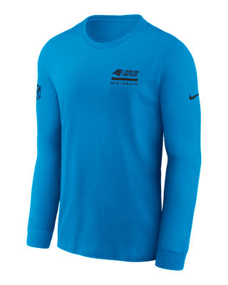 Мужская футболка Carolina Panthers Sideline Team Issue Nike Dri-FIT NFL Long-Sleeve