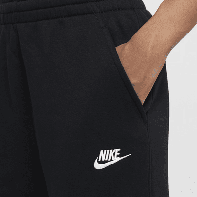 กางเกงขายาวทรงขากว้างเด็กหญิง Nike Sportswear Club Fleece