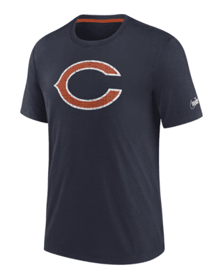 Nike Men's Chicago Bears Rewind Shout Navy Crew Sweatshirt