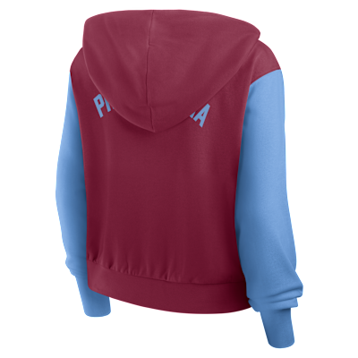 Philadelphia Phillies Cooperstown Women's Nike MLB Full-Zip Hoodie