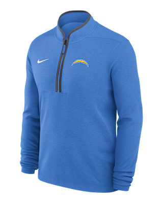 Мужские  Los Angeles Chargers Logo Victory Nike Dri-FIT NFL 1/2-Zip Long-Sleeve Top