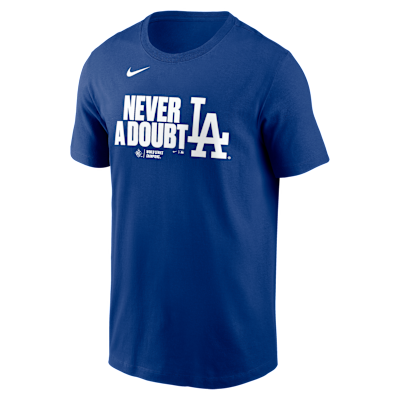 Los Angeles Dodgers 2025 World Series Champions Batting Clean Up Lockup Logo Men's Nike MLB T-Shirt