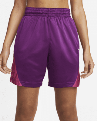 Girls Large Silver 4 Wicking Athletic Sports Shorts 