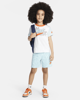 Детская футболка Nike Sportswear Create Your Own Adventure Little Kids' and Shorts Set