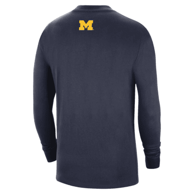 Michigan Men's Nike College Long-Sleeve Max90 T-Shirt