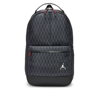 black and white jordan backpack