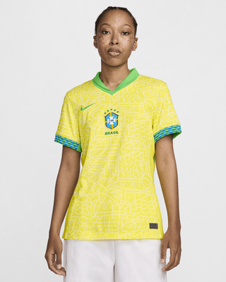 Женские джерси Brazil 2024 Stadium Home Nike Dri-FIT Soccer Replica Jersey