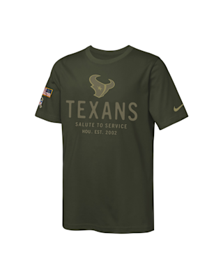 Детская футболка Houston Texans Salute to Service Sideline Big Kids’ Nike Dri-FIT NFL