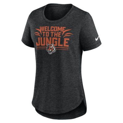 Nike Fashion (NFL Cincinnati Bengals) Women's High-Hip T-Shirt.