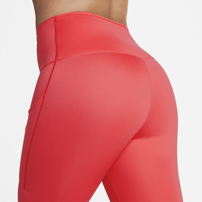 Leggings de tiro alto de 7/8 de sujeción firme con bolsillos para mujer Nike Go