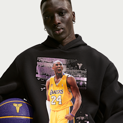 Sudadera con gorro sin cierre de básquetbol Dri-FIT de tejido Fleece para hombre Kobe