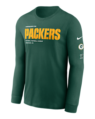 Мужская футболка Green Bay Packers Play To Win Essential Nike NFL Long-Sleeve