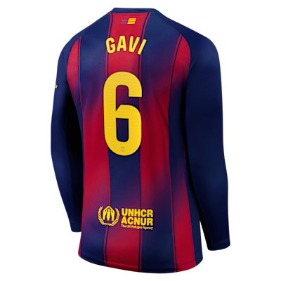 Gavi Barcelona 2025/26 Stadium Home Men's Nike Dri-FIT Soccer Jersey