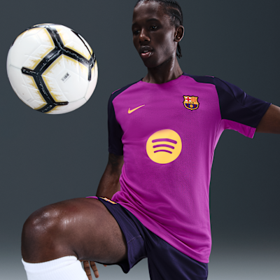 Playera de fútbol de manga corta Nike Dri-FIT para hombre FC Barcelona Strike