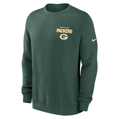 Green Bay Packers Draw Block Club Men's Nike NFL Pullover Crew