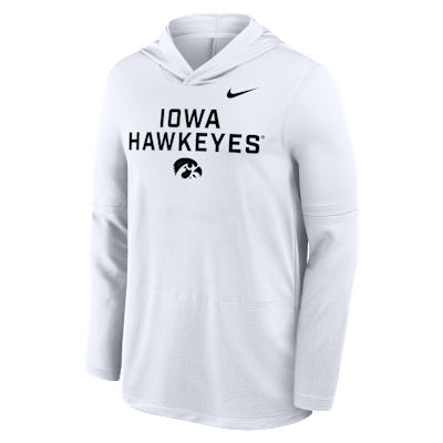 Iowa Sideline Men's Nike Dri-FIT College Long-Sleeve Hooded Top