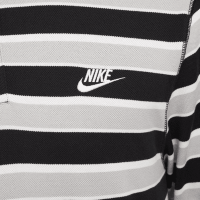 Nike Club Men's Long-Sleeve Striped Polo