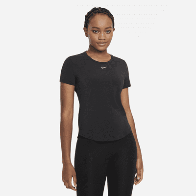 Women\'s UV Short-Sleeve Fit Top. Dri-FIT Nike Standard Luxe One