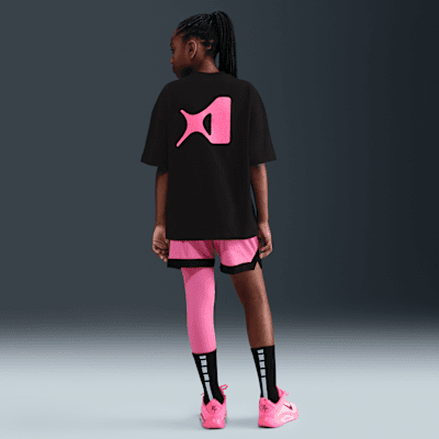 Leggings de básquetbol asimétricos de una sola pierna de tiro medio para niña A'ja Wilson