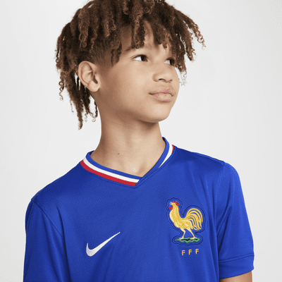 FFF (Women's Team) 2024/25 Stadium Home Older Kids' Nike Dri-FIT Football Replica Shirt