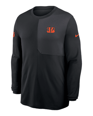 Мужские  Cincinnati Bengals Sideline Coach Nike Dri-FIT NFL Long-Sleeve Top