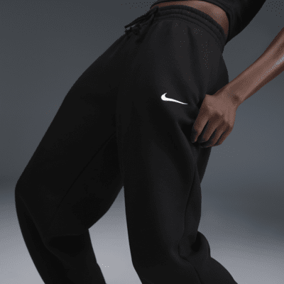 Overdimensionerede Nike Sportswear Phoenix Fleece-sweatpants med høj talje til kvinder