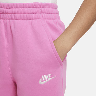 Pants de pierna ancha para niña talla grande Nike Sportswear Club Fleece