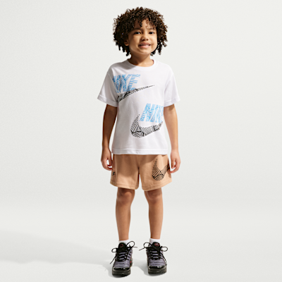 Conjunto de 2 piezas de jersey holgado para niños talla pequeña Nike Sportswear In The Zone