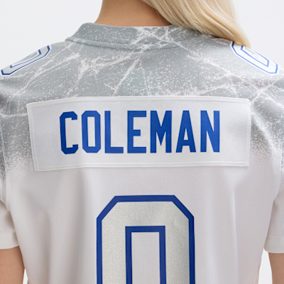 Jersey Nike de la NFL Game para mujer Keon Coleman Buffalo Bills Rivalries Collection