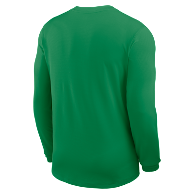 Playera de manga larga universitaria Nike Dri-FIT para hombre Oregon Sideline Coach
