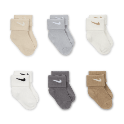 Nike Baby (12-24M) Waffle Knit Socks (6 Pairs)