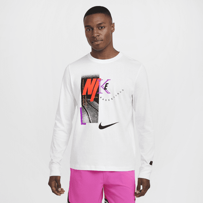 Camisola de basquetebol de manga comprida Nike para homem