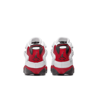 jordan 6 rings black white and red