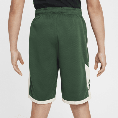 Spodenki dla dużych dzieci (chłopców) Nike NBA Swingman Milwaukee Bucks Icon Edition 2023/24