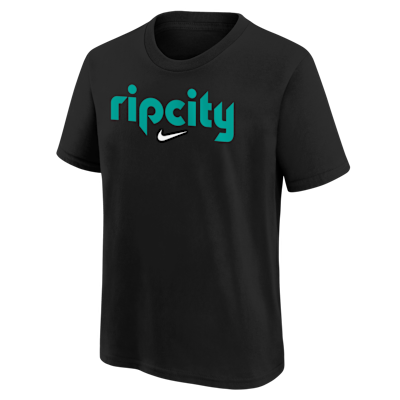 Playera de manga corta para niños talla grande Portland Trail Blazers Essential City Edition