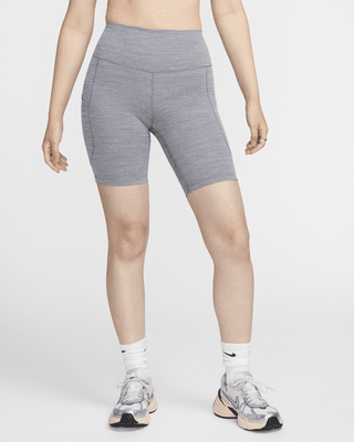 Женские шорты Nike One High-Waisted 8" Biker Shorts with Pockets