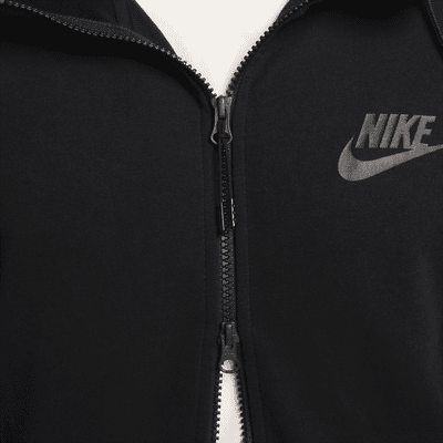 Sudadera con gorro de tejido Fleece y cierre completo para hombre Nike Sportswear Tech Essentials