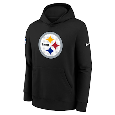 Pittsburgh Steelers Sideline Club Big Kids' Nike NFL Pullover Hoodie