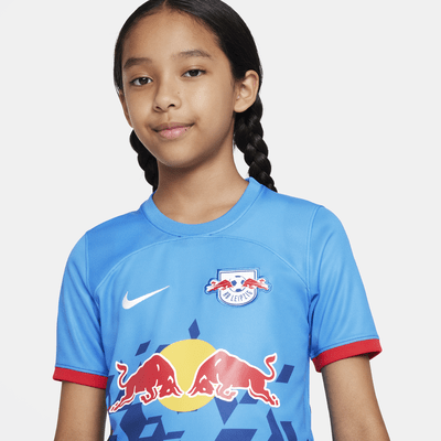 Camisola de futebol Nike Dri-FIT do terceiro equipamento Stadium RB Leipzig 2023/24 Júnior