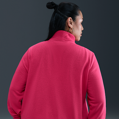 Sudadera de medio cierre para mujer Nike Sportswear Club Fleece (talla grande)