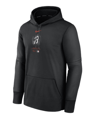 Мужское худи Baltimore Orioles City Connect Practice Nike Therma MLB Pullover Hoodie