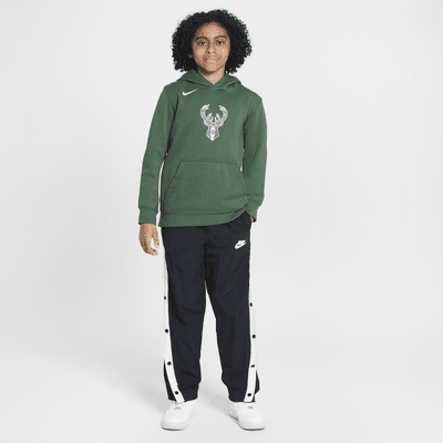 Milwaukee Bucks Club Older Kids' Nike NBA Fleece Pullover Hoodie