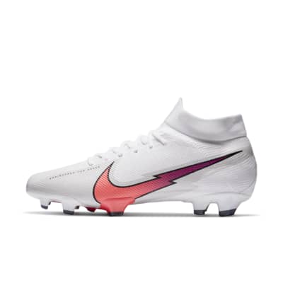 pink and white nike football boots