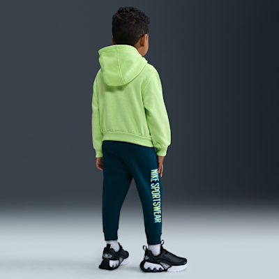 Conjunto de 2 piezas de sudadera con gorro de tejido Fleece ligero infantil Nike Glow With Me