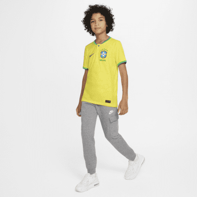 Brazil 2022/23 Stadium Home Older Kids' Nike Dri-FIT Football Shirt