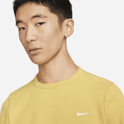 Nike Life Men's Long-sleeve Heavyweight Waffle Top. Nike VN