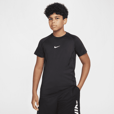 Nike Pro Big Kids' (Boys') Dri-FIT Short-Sleeve Top (Extended Size)