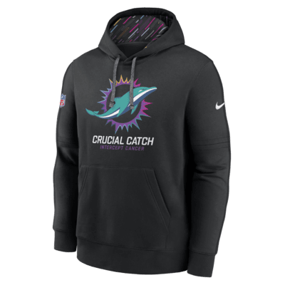 Miami Dolphins Crucial Catch Club Men's Nike NFL Pullover Hoodie