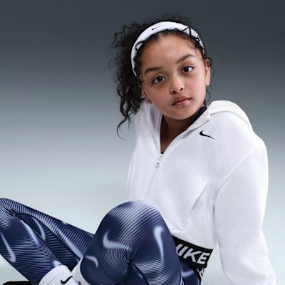 Nike Pro Fleece Older Kids' (Girls') Dri-FIT Full-Zip Hoodie